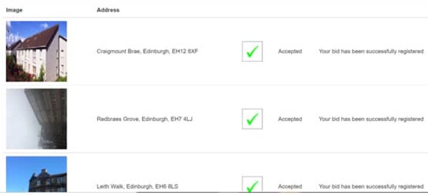 Screenshot showing areas where not to select